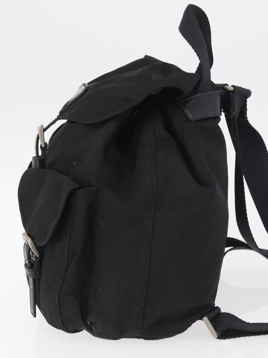 PRADA Backpack Nylon Black Silver Auth 178309 main image 10
